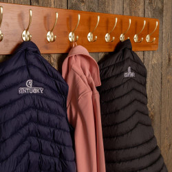 Suporte para Cilha e Casacos 10 Ganchos Grooming Deluxe da Kentucky Madeira Bege