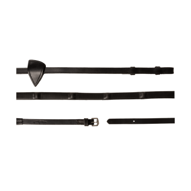 Rendas de borracha Dy’on 1/2 com 7 passadores integrados Preto