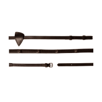 Rendas de borracha Dy’on 1/2 com 7 passadores integrados Castanho Rendas de borracha Dy’on 1/2 com 7 passadores integrados Castanho