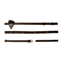 Rendas de borracha Dy’on 1/2 com 7 passadores integrados Castanho