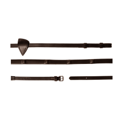 Rendas de borracha Dy’on 1/2 com 7 passadores integrados Castanho Rendas de borracha Dy’on 1/2 com 7 passadores integrados Castanho