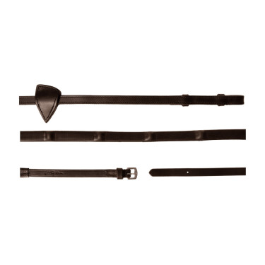 Rendas de borracha Dy’on 1/2 com 7 passadores integrados Castanho