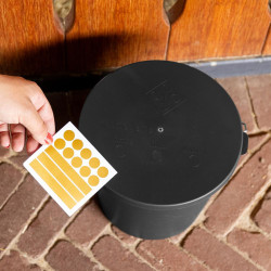 Balde com Tampa Grooming Deluxe by Kentucky Preto