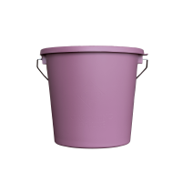 Balde com Tampa Grooming Deluxe by Kentucky Preto