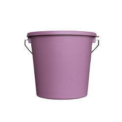 Balde com Tampa Grooming Deluxe by Kentucky Rosa velho