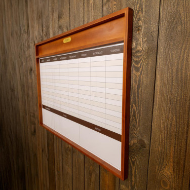 Quadro de estábulo magnético com moldura Grooming Deluxe by Kentucky Madeira Bege