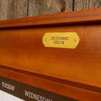 Quadro de estábulo magnético com moldura Grooming Deluxe by Kentucky Madeira Bege