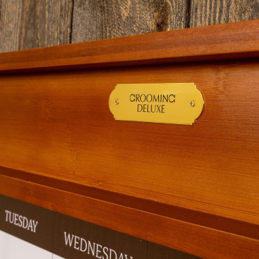 Quadro de estábulo magnético com moldura Grooming Deluxe by Kentucky Madeira Bege