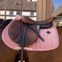 Manta de sela Kentucky Velvet Mini Pearls Jumping Rosa velho