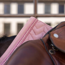 Manta de sela Kentucky Velvet Mini Pearls Jumping Rosa velho