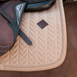 Manta de sela Kentucky Velvet Mini Pearls Jumping Bege