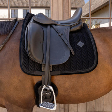 Manta de sela Kentucky velvet mini Pearls Dressage Preto Manta de sela Kentucky velvet mini Pearls Dressage Preto