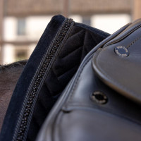 Manta de sela Kentucky velvet mini Pearls Dressage Preto Manta de sela Kentucky velvet mini Pearls Dressage Preto