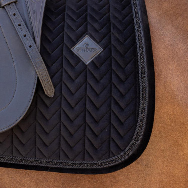 Manta de sela Kentucky velvet mini Pearls Dressage Preto Manta de sela Kentucky velvet mini Pearls Dressage Preto