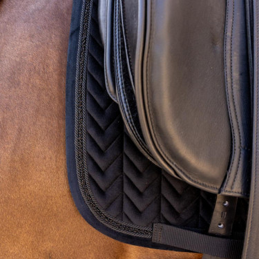 Manta de sela Kentucky velvet mini Pearls Dressage Preto Manta de sela Kentucky velvet mini Pearls Dressage Preto