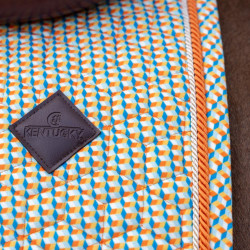 Manta de sela de veludo Kentucky estampada Colorido Manta de sela de veludo Kentucky estampada Colorido