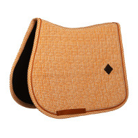 Manta de sela de veludo Kentucky estampada Colorido Laranja