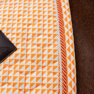 Manta de sela de veludo Kentucky estampada Laranja Manta de sela de veludo Kentucky estampada Laranja