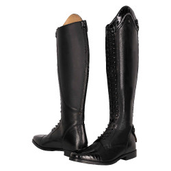 Botas de equitação Imperial Riding Olania Dressage Curta/Normal Preto / preto croco