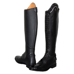 Botas de equitação Imperial Riding Olania Dressage Curta/Larga Preto / preto croco