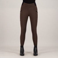 Legging de equitação HV Polo Estrelle FullGrip feminino Madeira Bege