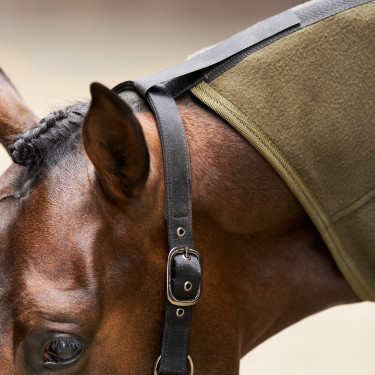 Manta polar com pescoço Imperial Riding Fundamental Verde-oliva