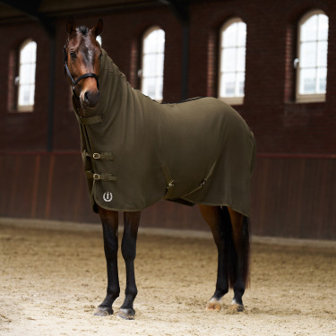 Manta polar com pescoço Imperial Riding Fundamental Verde-oliva