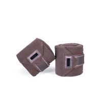 Bandagens de polo Equestrian Stockholm Todo preto cintilante