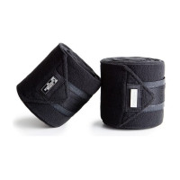 Bandagens de polo Equestrian Stockholm Todo preto cintilante