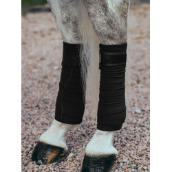 Bandagens de polo Equestrian Stockholm Edição preta Preto Bandagens de polo Equestrian Stockholm Edição preta Preto