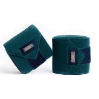Bandagens de polo Equestrian Stockholm Todo preto cintilante