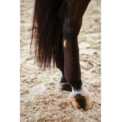 Bandagens de polo Equestrian Stockholm Marrom dourado Castanho Bandagens de polo Equestrian Stockholm Marrom dourado Castanho