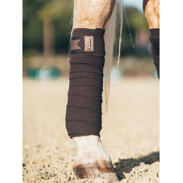 Bandagens de polo Equestrian Stockholm Marrom dourado Castanho Bandagens de polo Equestrian Stockholm Marrom dourado Castanho