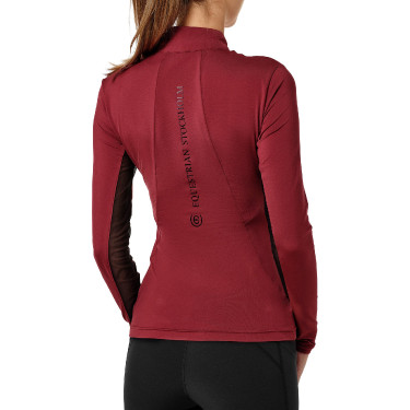 Camada Base Equestrian Stockholm Air Breeze Sunshirt feminina Bordéus Bordô Camada Base Equestrian Stockholm Air Breeze Sunshirt feminina Bordéus Bordô