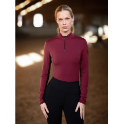 Camada Base Equestrian Stockholm Air Breeze Sunshirt feminina Bordéus Bordô Camada Base Equestrian Stockholm Air Breeze Sunshirt feminina Bordéus Bordô