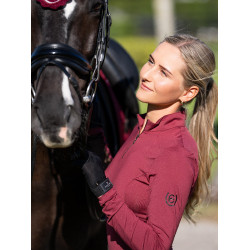 Camada Base Equestrian Stockholm Air Breeze Sunshirt feminina Bordéus Bordô Camada Base Equestrian Stockholm Air Breeze Sunshirt feminina Bordéus Bordô