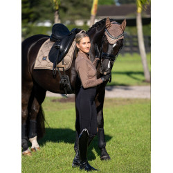 Camada Base Equestrian Stockholm Air Breeze Sunshirt feminina Champanhe Bege