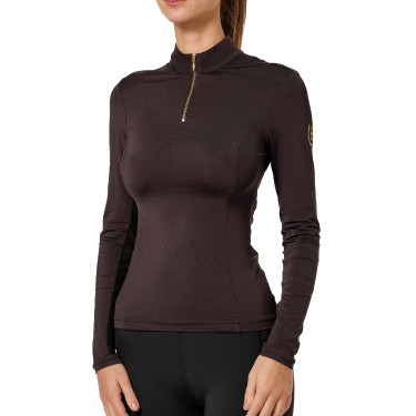Camada Base Equestrian Stockholm Air Breeze Sunshirt feminina Marron dourado Castanho Camada Base Equestrian Stockholm Air Breeze Sunshirt feminina Marron dourado Castanho