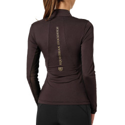 Camada Base Equestrian Stockholm Air Breeze Sunshirt feminina Marron dourado Castanho Camada Base Equestrian Stockholm Air Breeze Sunshirt feminina Marron dourado Castanho