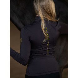 Camada Base Equestrian Stockholm Air Breeze Sunshirt feminina Marron dourado Castanho Camada Base Equestrian Stockholm Air Breeze Sunshirt feminina Marron dourado Castanho