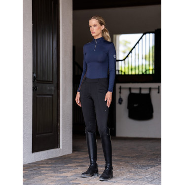 Camada Base Equestrian Stockholm Air Breeze Sunshirt feminina Azul‑meia‑noite Azul-marinho Camada Base Equestrian Stockholm Air Breeze Sunshirt feminina Azul‑meia‑noite Azul-marinho