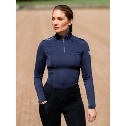 Camada Base Equestrian Stockholm Air Breeze Sunshirt feminina Azul‑meia‑noite Azul-marinho Camada Base Equestrian Stockholm Air Breeze Sunshirt feminina Azul‑meia‑noite Azul-marinho