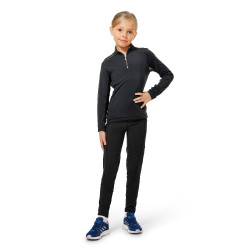 Base Layer Equestrian Stockholm Air Breeze Sunshirt Jovem Cavaleiro Preto