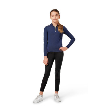 Base Layer Equestrian Stockholm Air Breeze Sunshirt Jovem Cavaleiro Azul‑meia‑noite