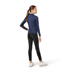 Base Layer Equestrian Stockholm Air Breeze Sunshirt Jovem Cavaleiro Azul‑meia‑noite