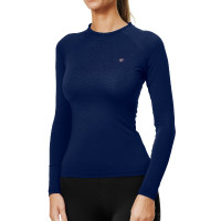 Base Layer Equestrian Stockholm Dynamic feminino de mangas compridas Lagoon blush