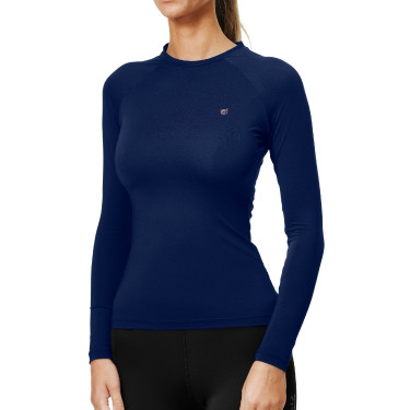 Base Layer Equestrian Stockholm Dynamic feminino de mangas compridas Lagoon blush