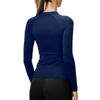 Base Layer Equestrian Stockholm Dynamic feminino de mangas compridas Lagoon blush