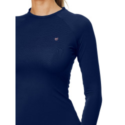 Base Layer Equestrian Stockholm Dynamic feminino de mangas compridas Lagoon blush