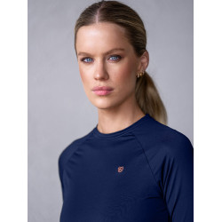 Base Layer Equestrian Stockholm Dynamic feminino de mangas compridas Lagoon blush